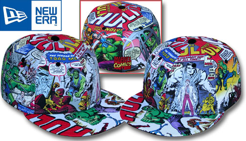 NEW ERA HULK COMIC FITTED CAP