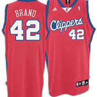 ADIDAS NBA CLIPPERS SWINGMAN ROAD JERSEY - ELTON BRAND