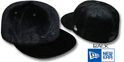 NEW ERA BRAVES PLUSH FUR BLACK  FITTED CAP