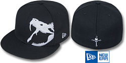 NEW ERA RATTLER BLACK-WHITE FITTED CAP