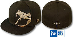 NEW ERA RATTLER BROWN WHEAT FITTED CAP