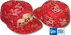 NEW ERA TRI-SKULL SHADOW RED DRAGONS FITTED CAP