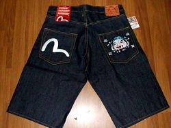 EVISU MAINLINE JEAN SHORTS